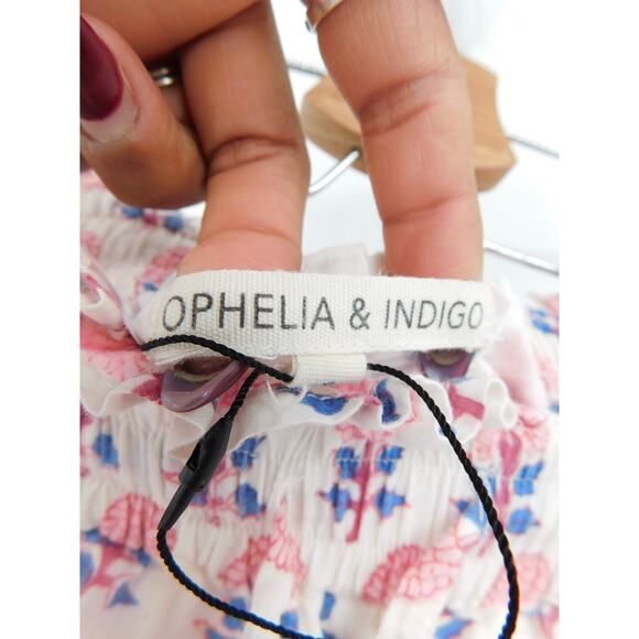 Ophelia & Indigo Women's Floral Print Tassel Waist Issy Shorts Size‎ Small Boho - Picture 4 of 8